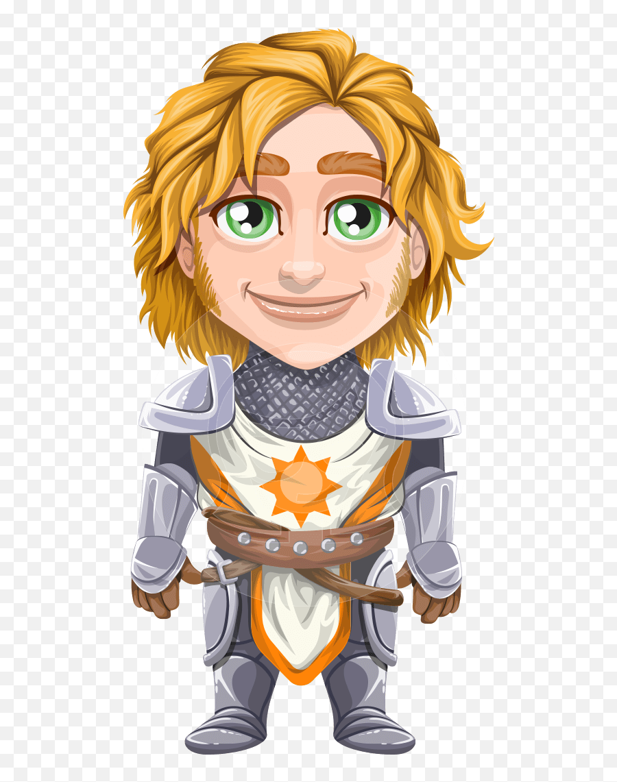 Blonde Prince With Armor Cartoon Vector Character Graphicmama Emoji,Armor Clipart