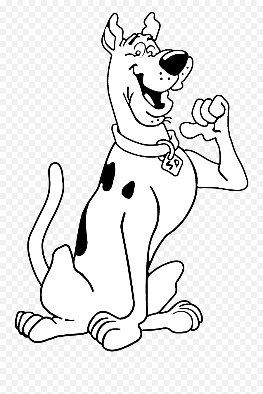 Scooby Doo Characters Png Image With No - Scooby Doo Images Black And White Emoji,Scooby Doo Logo