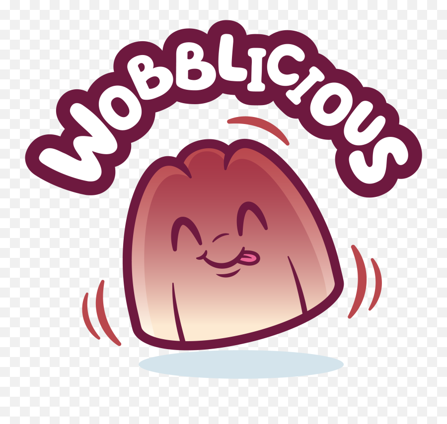 Wobblicious - Dessert Flavoured Jelly I Sugar Free I Low Calorie Emoji,Logo Licious