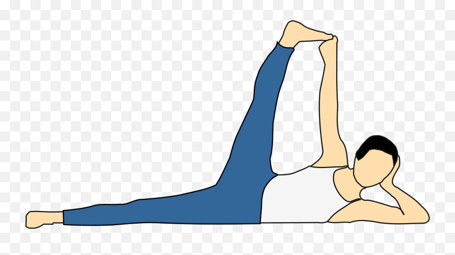 Thigh Trunk Arm Png Clipart - Asana Anantasana Emoji,Fitness Clipart
