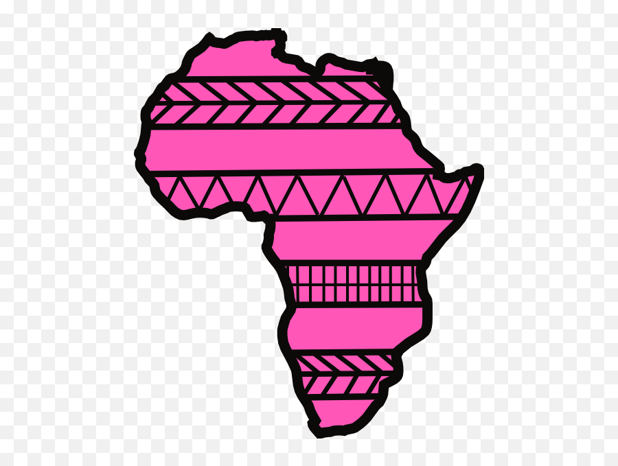 Africa Clipart Pink Transparent Png - Africa Continent Outline Pink Emoji,Africa Clipart