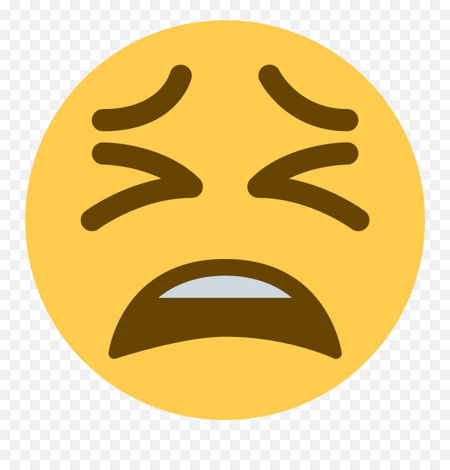 Tired Face Emoji Clipart - Emoji Cansado,Tired Clipart