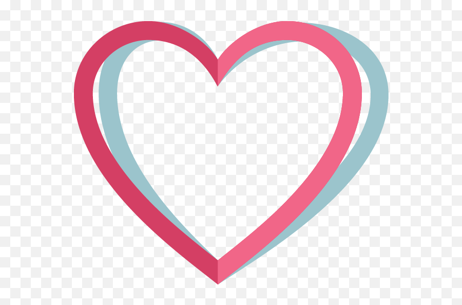 Pink Heart Outline Png Image - Pink Heart Outline Png Emoji,Pink Heart Png