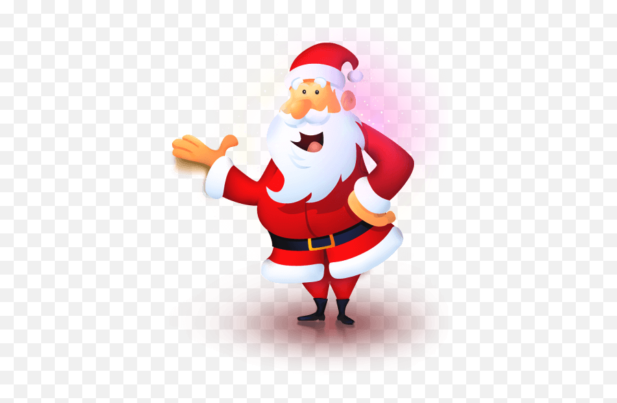 Santa Claus Magic Background Transparent Png - Senta Png Emoji,Magic Clipart