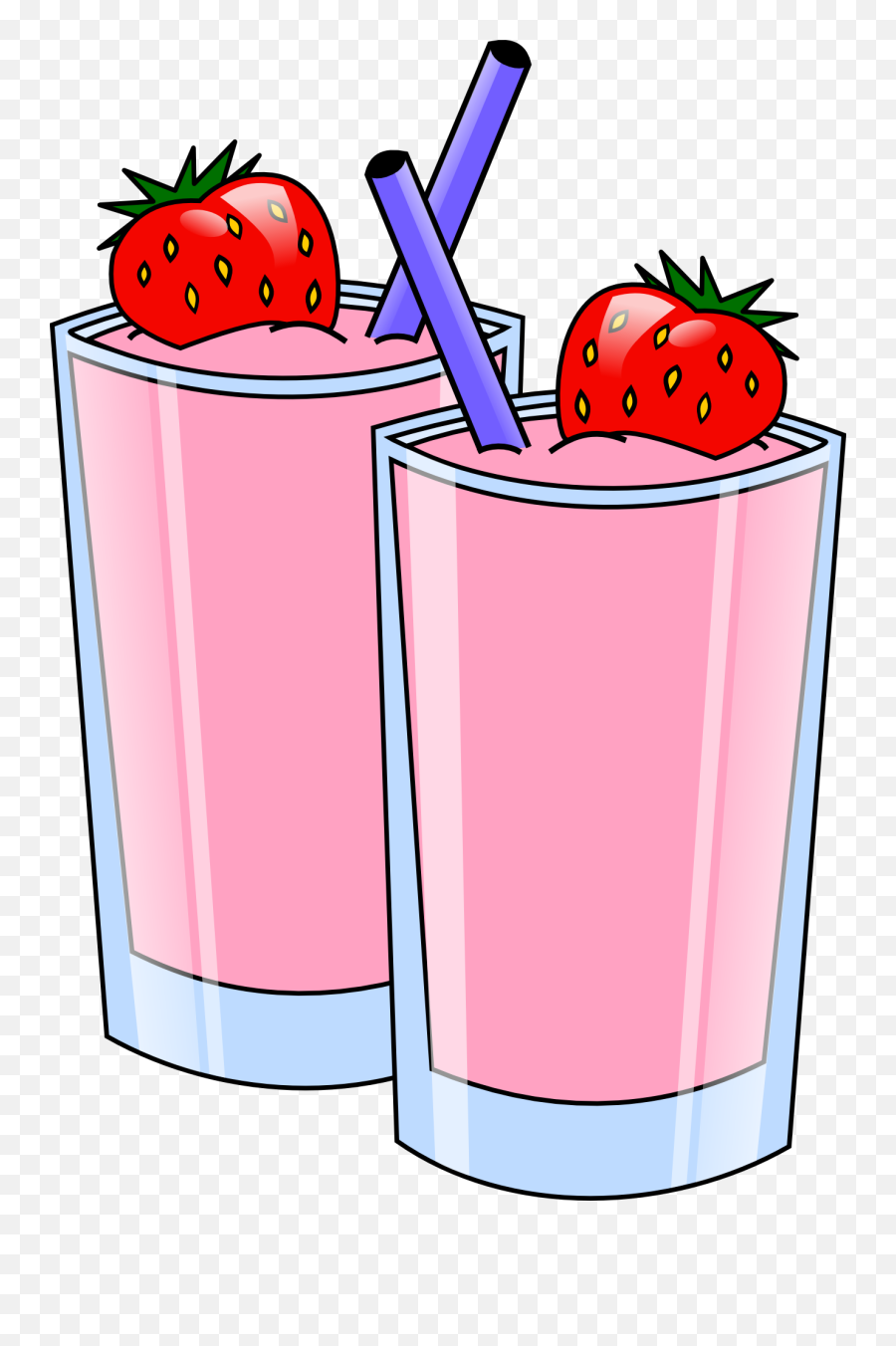 Strawberry Smoothie - Smoothie Clipart Emoji,Strawberry Clipart