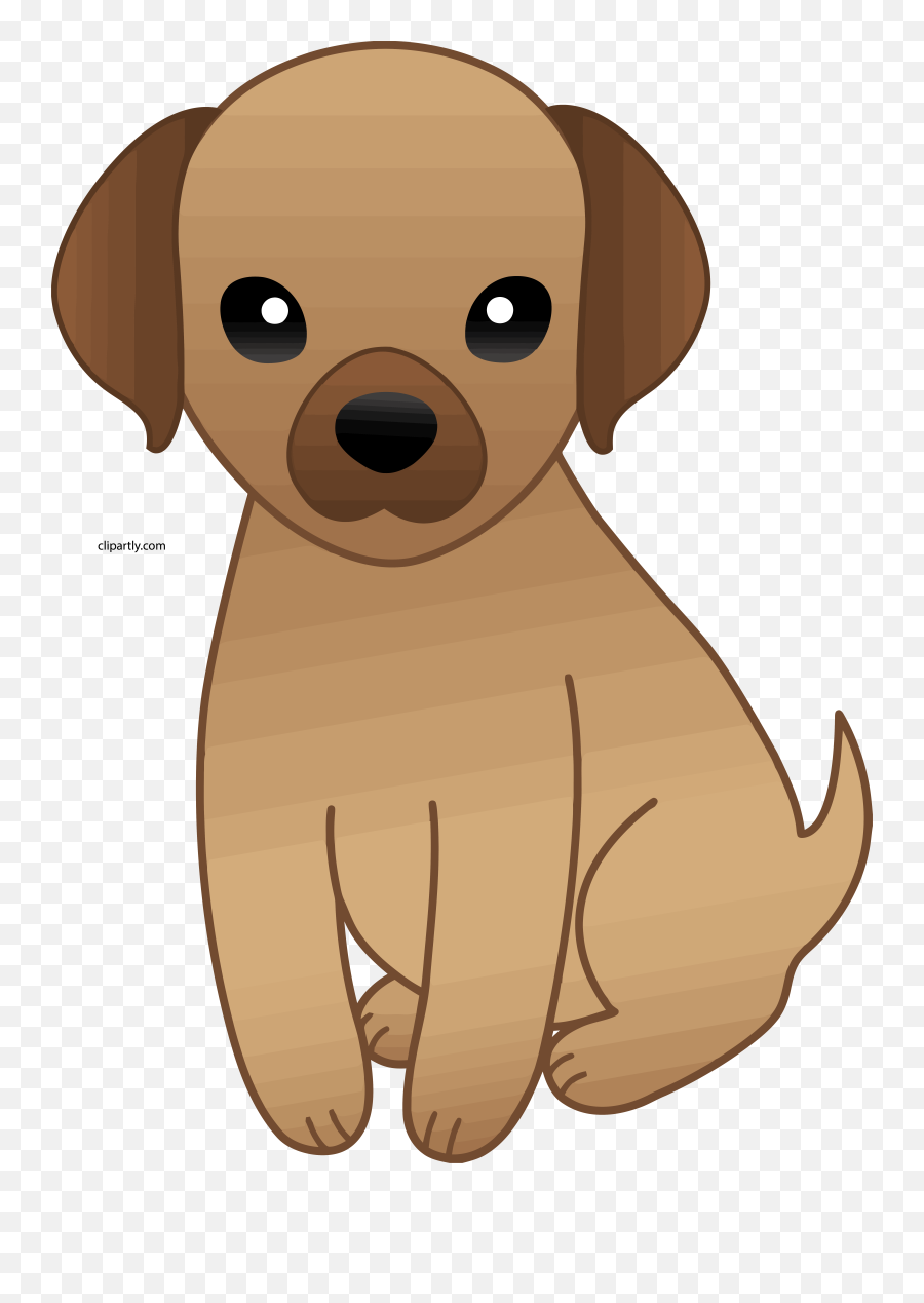 Brown Dog Clipart - Cute Cartoon Dog Emoji,Dog Clipart