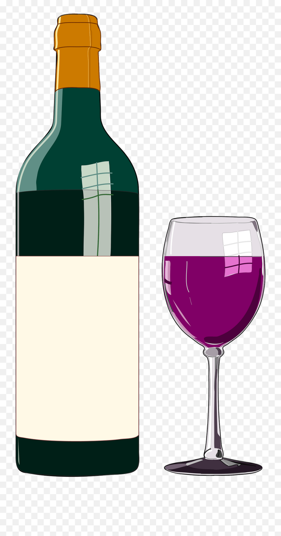 Wine Bottle And Wine Glass Clipart - Wine Bottle Clipart Emoji,Wine Glass Clipart