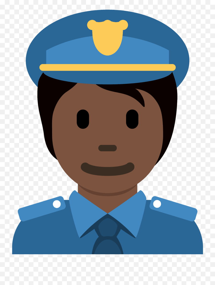 Police Officer Emoji Clipart Free Download Transparent Png - Black Cop Emoji,Policeman Clipart