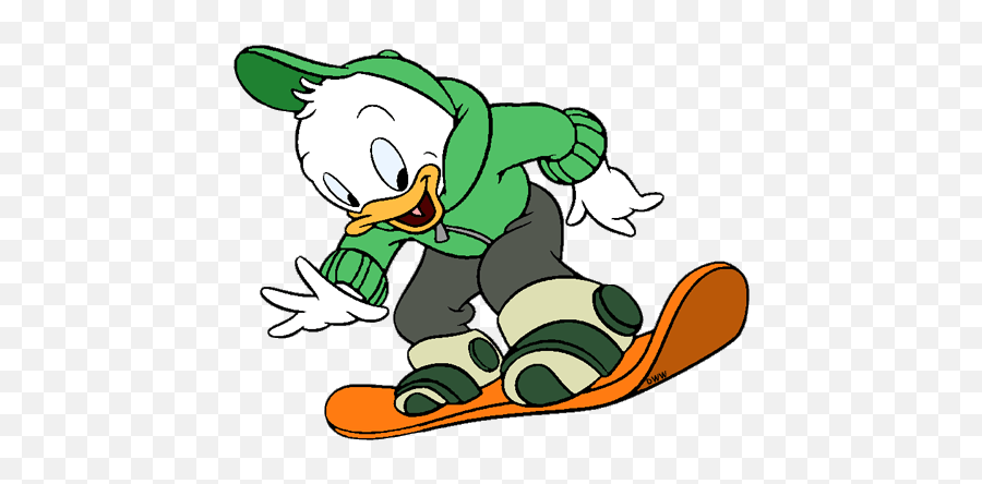 Ducktales Clip Art 4 - Fictional Character Emoji,Snowboard Clipart