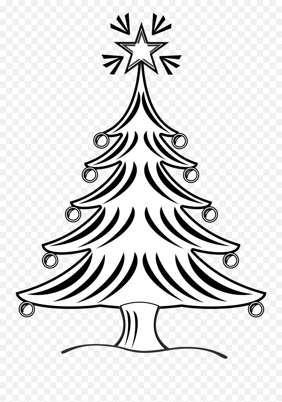 Free Christmas Tree Drawing Png Download Free Clip Art - X Mas Images Black And White Emoji,Christmas Tree Clipart