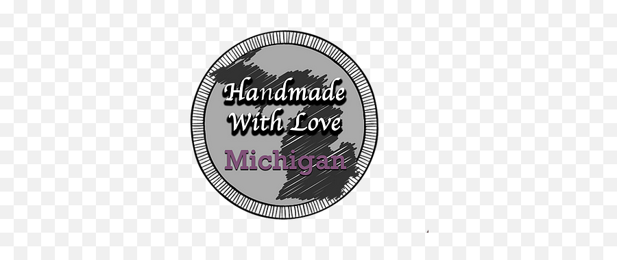Handmade With Love Michigan L - Dot Emoji,Handmade Logo