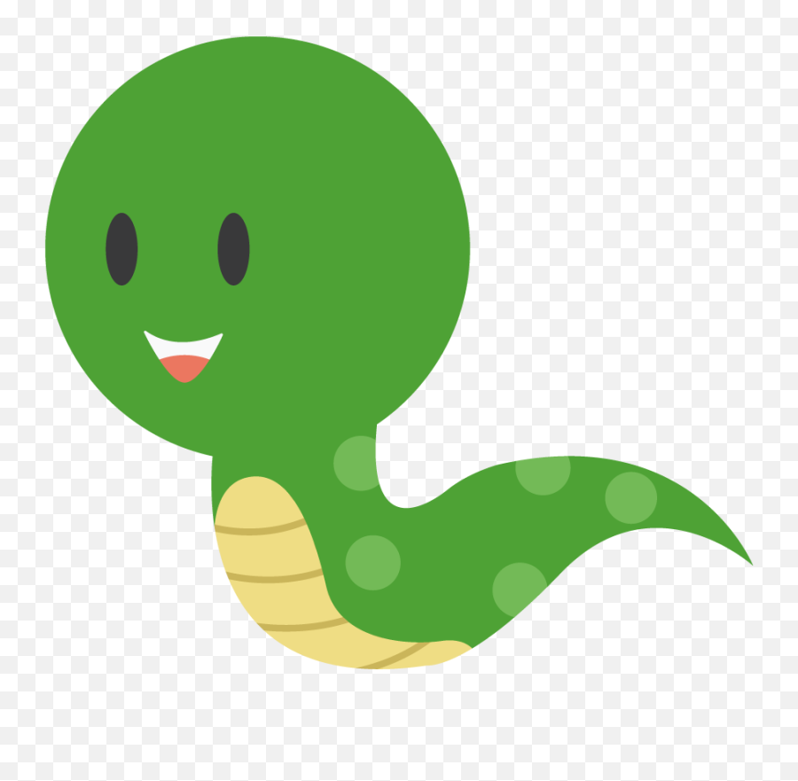 A Green Snake - Green Snake Cartoon Png Emoji,Green Snake Png