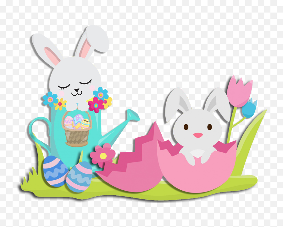 Funny Easter Bunny Clipart - Easter Bunny Drawing Cute Couple Emoji,Google Image Clipart