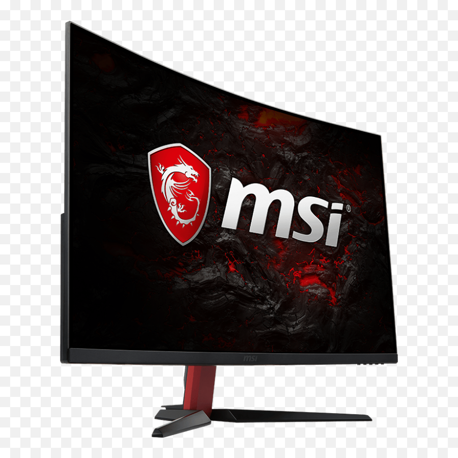 Msi Logo - Msi 32 Curved Monitor Transparent Png Original Msi Optix Ag32c Emoji,Msi Logo
