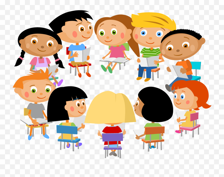 Library Of Circle Time Preschool Clip Art Free Library Png - Students In Circle Clip Art Emoji,Kindergarten Clipart