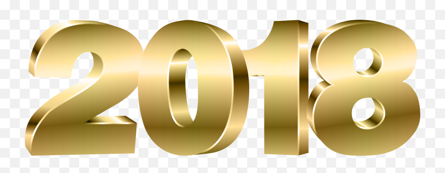 2018 Gold Png Clipart Emoji,2018 Clipart