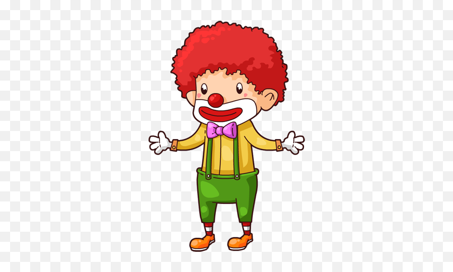 Download Clown Clipart Childrenu0027s - Cute Clown Cartoon Png Emoji,Clown Clipart