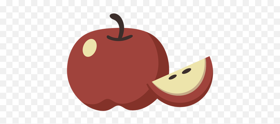 Apple Flat Fruit Slice Transparent Png U0026 Svg Vector Emoji,Apples Transparent Background