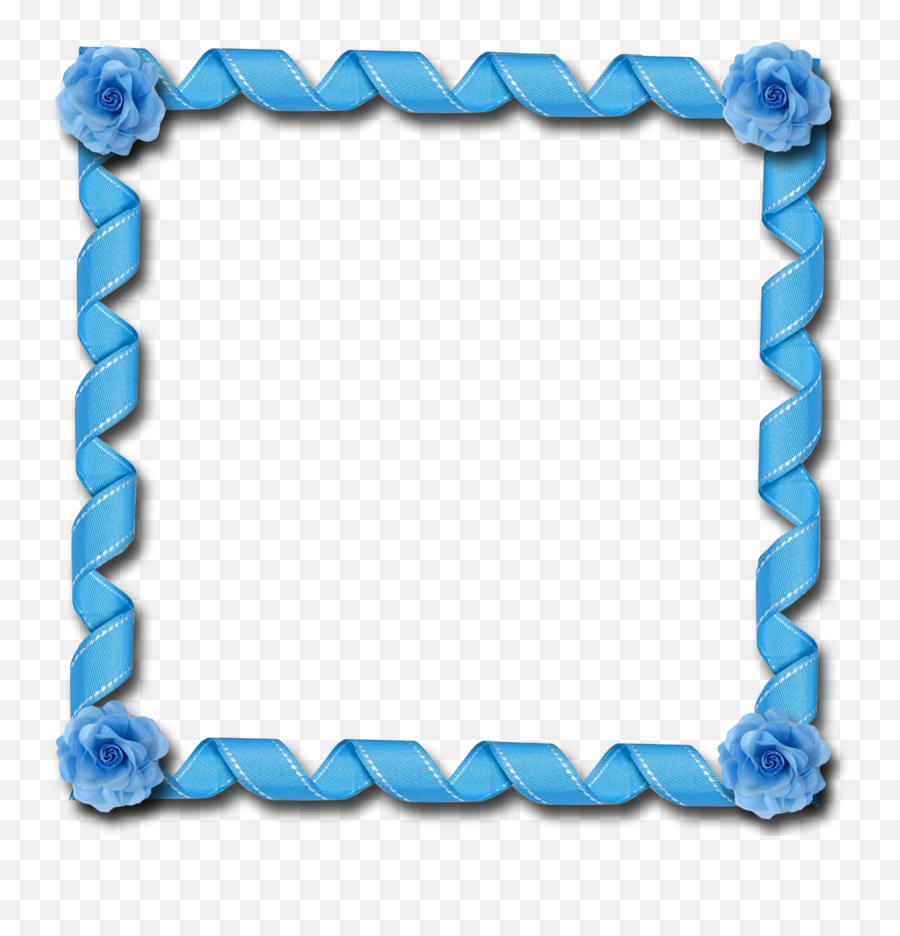 Picture Frames Blue Clip Art - Background Blue Border Design Emoji,Frames Clipart