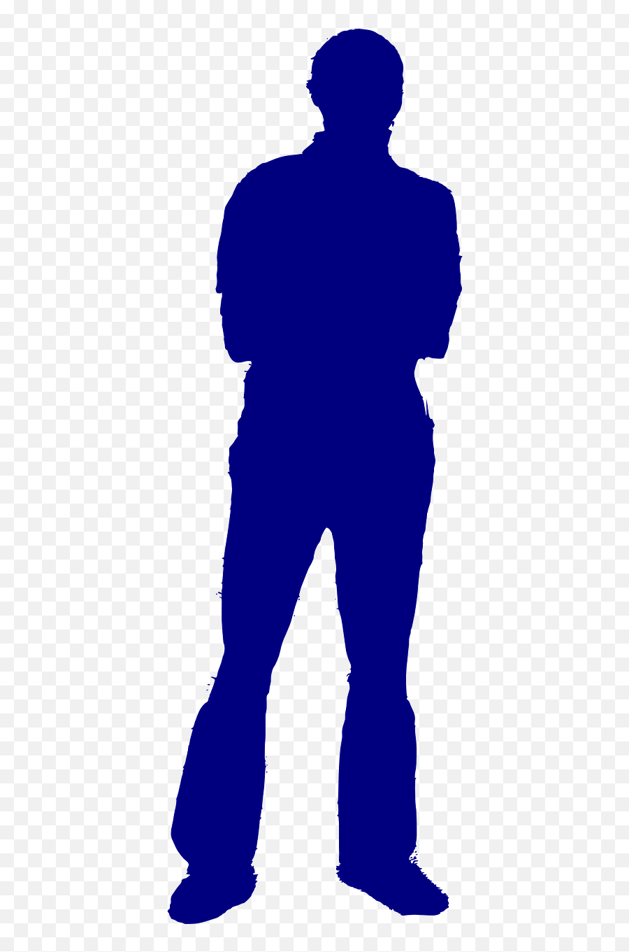 Man Silhouette Standing Person Png Picpng - Black And White Guy Clip Art Emoji,Man Silhouette Png