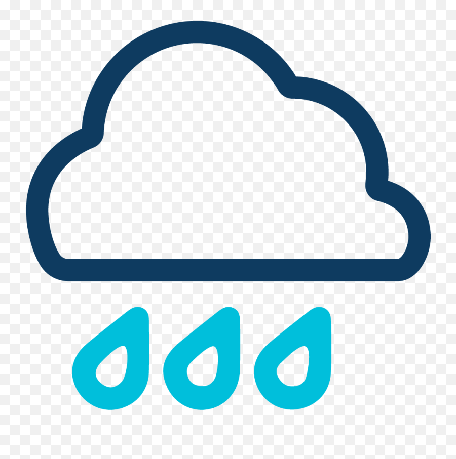 Cloud Rain Icon - Rain Clipart Full Size Clipart 1690250 Horizontal Emoji,Rain Clipart