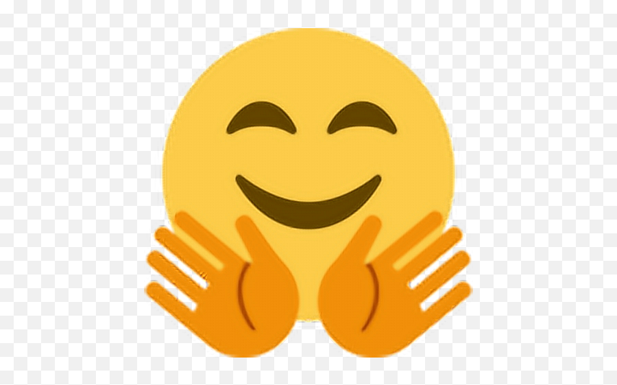 Hug Emoji Twitter Transparent Png Image - Hug Emoji Twitter,Wave Emoji Png