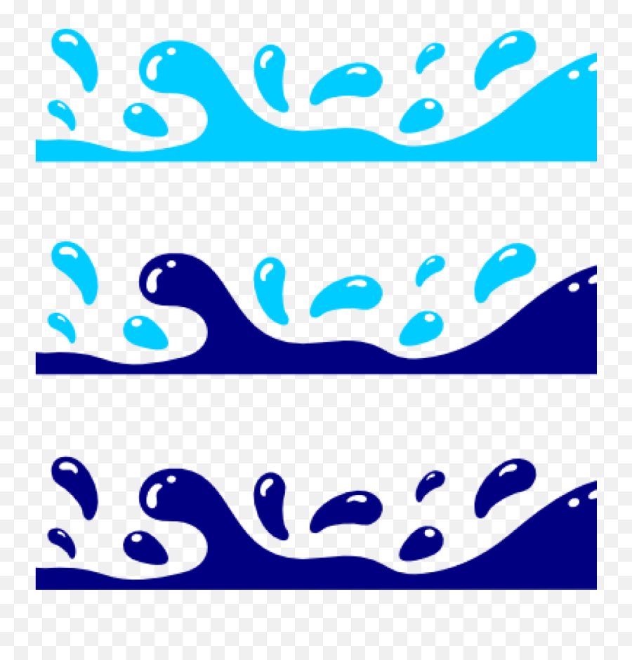 Ocean Waves Clipart Png Transparent - Splash Clip Art Emoji,Waves Clipart