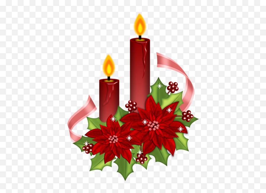 Christmas Candle Clipart Free Png Image - Clip Art Candle Christmas Emoji,Candle Clipart