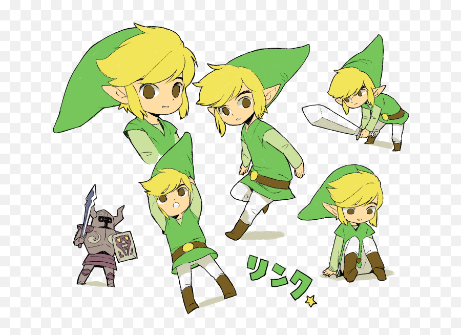 Link Toon Link And Darknut The Legend Of Zelda And 1 More - Zelda And Toon Link Emoji,Toon Link Png