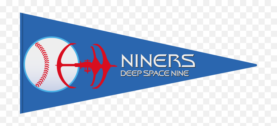 Ds9 Niners Pennant - Vertical Emoji,Niners Logo