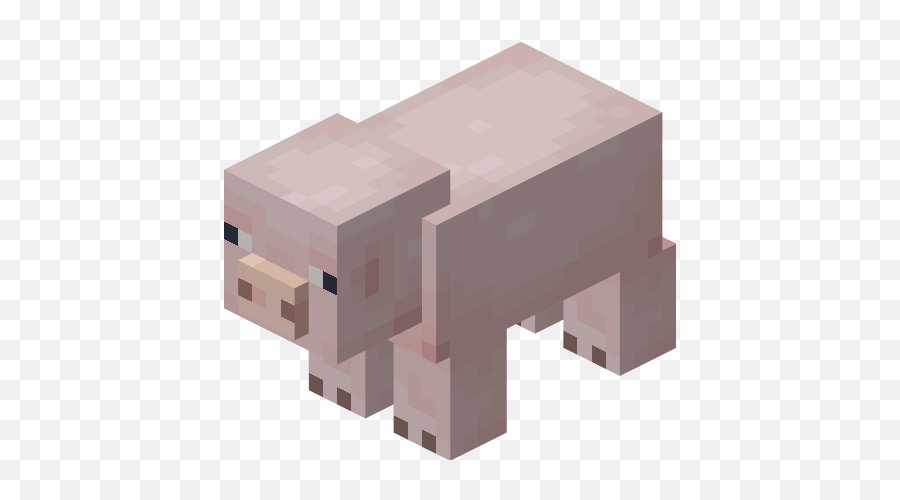 Pale Pig - Pig Minecraft Emoji,Minecraft Pig Png