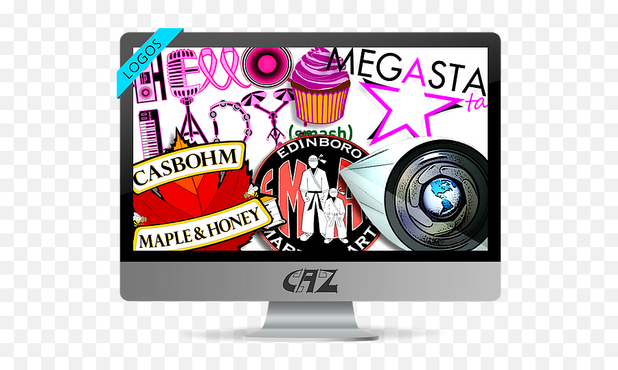 Caz Media Design Best Web Design And Logo Designer - Lcd Emoji,Monitor Logos