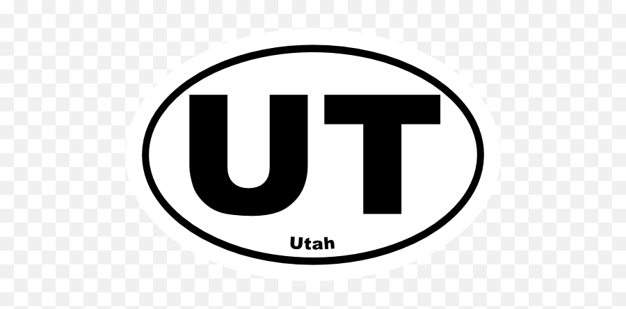 Utah Ut Oval Sticker Emoji,Utah Clipart