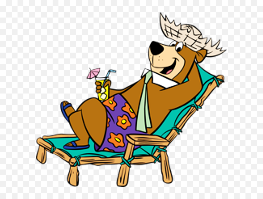 Yogi Sitting On Chair - Yogi Bear Holiday Clipart Full Emoji,Free Holiday Clipart