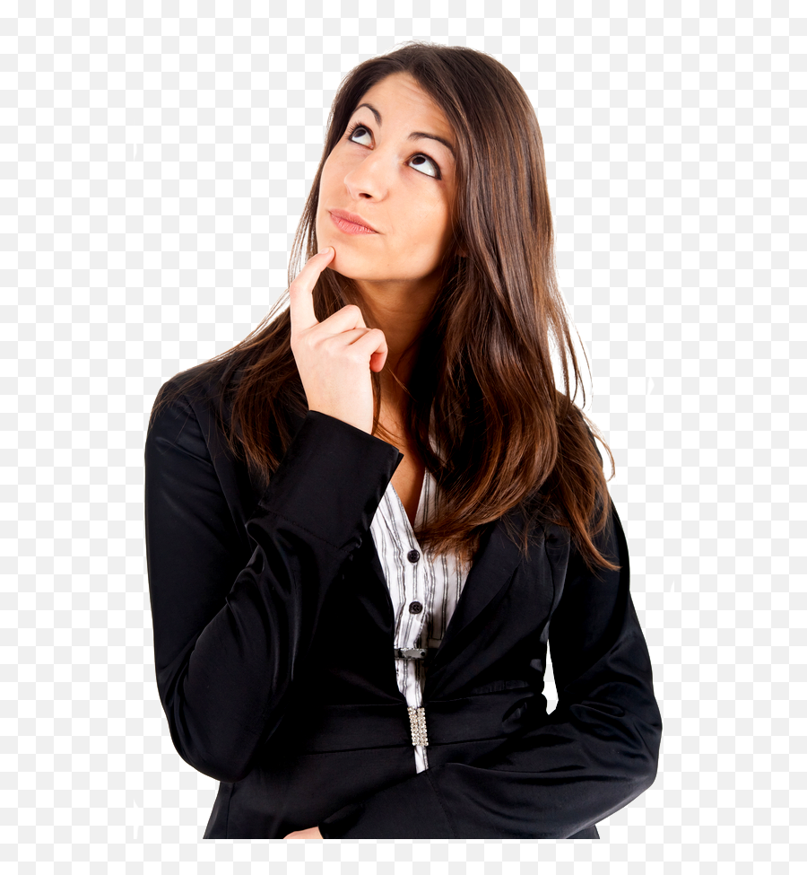 Download Thinking Woman Hq Png Image - Transparent Woman Thinking Png Emoji,Woman Png