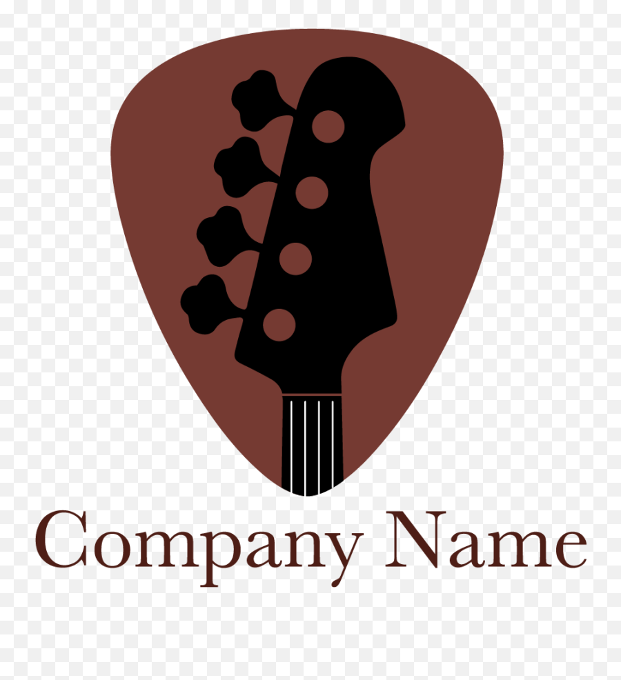 Bass Guitar Company Logo Template - Cunningham Lindsey Emoji,Logo Template