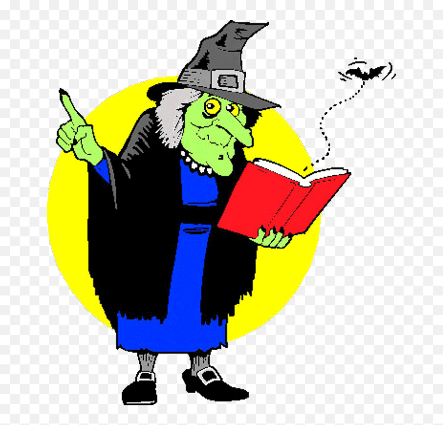 Witch Clipart Reading - Png Download Full Size Clipart Emoji,Witchcraft Clipart
