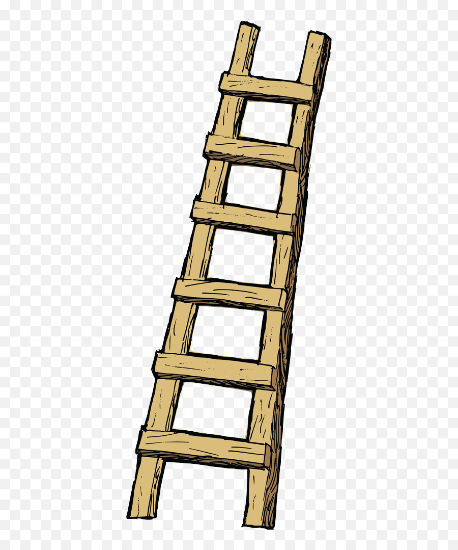 Old Ladder Clipart Transparent - Clipart Old Ladder Emoji,Ladder Clipart