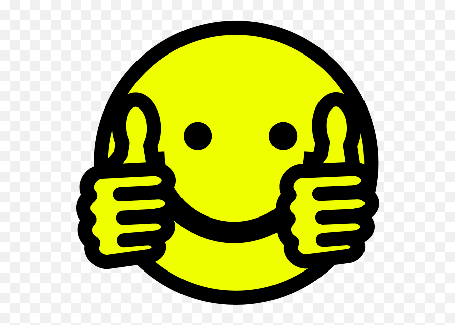Clip Art Thumbs Up Smiley - Thumbs Up With Smiley Face Gif Emoji,Thumbs Up Clipart