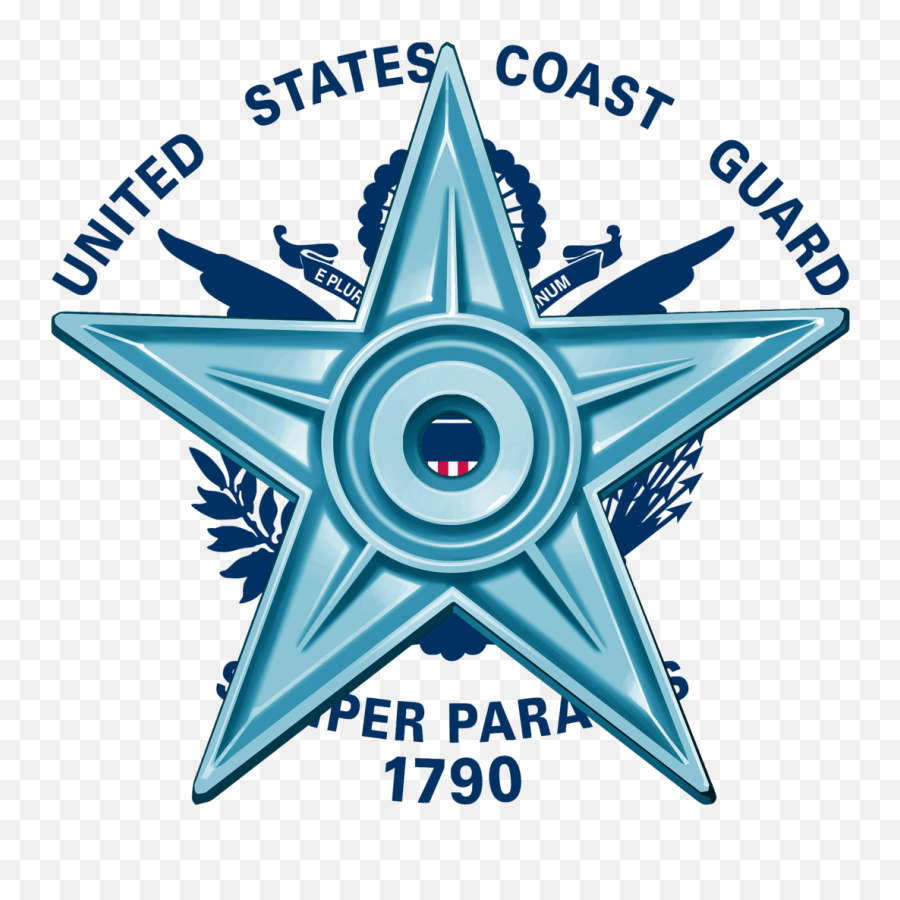 Uscg Barnstar - Us Coast Guard Flag Clipart Full Size Semper Paratus Coast Guard Tattoos Emoji,Us Coast Guard Logo