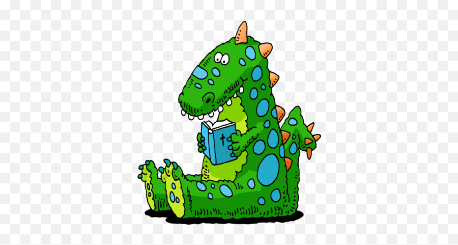 Dinosaur Sitting Down And Reading - Reading Dinosaur Clipart Emoji,Noahs Ark Clipart