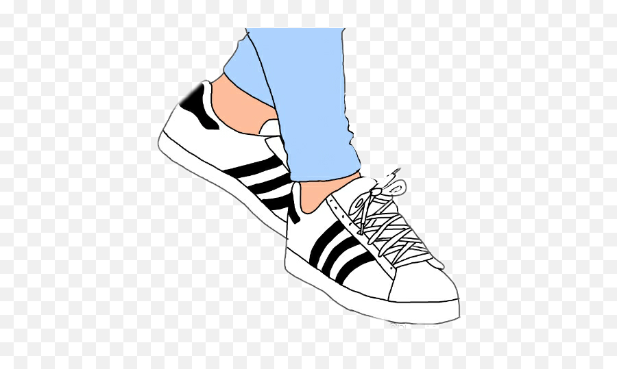 Legs Feet Shoes Adidas Tumblr - Adidas Stan Smith With Clip Art Feet Shoes Emoji,Stripes Png