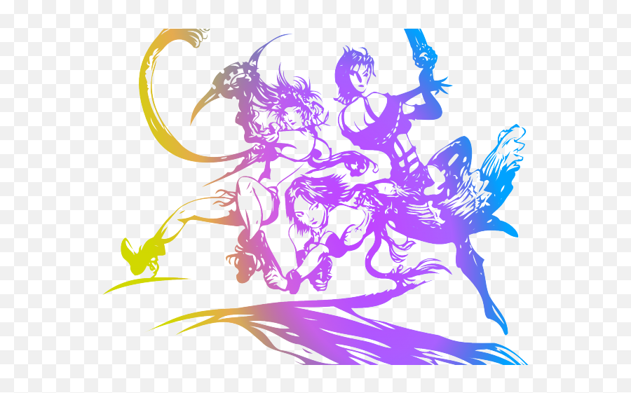 Final Fantasy Clipart Vector Art - Final Fantasy X 2 Title Supernatural Creature Emoji,Final Fantasy X Logo