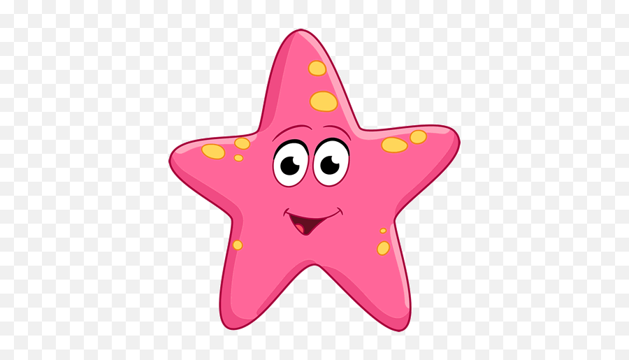 Star Fish - Clip Art Cartoon Star Fish Emoji,Starfish Clipart