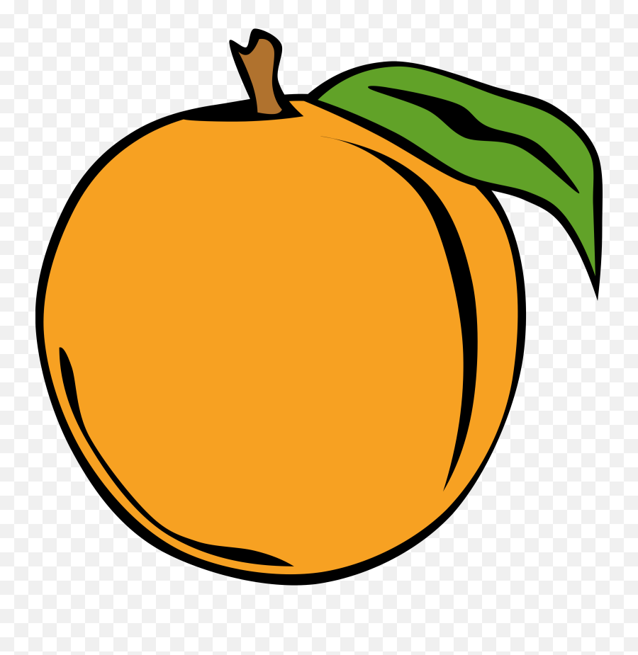 Peach Fruit Clipart - Peach Clip Art Emoji,Fruit Clipart