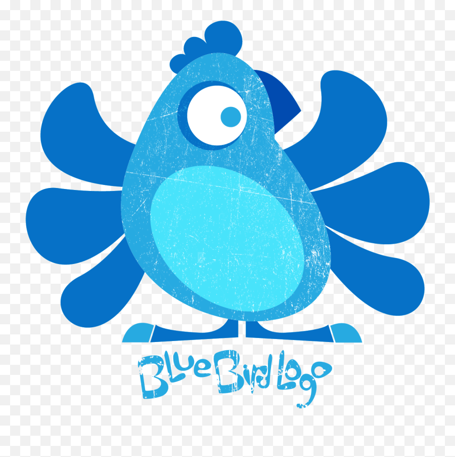Logo - Dot Emoji,Blue Bird Logo