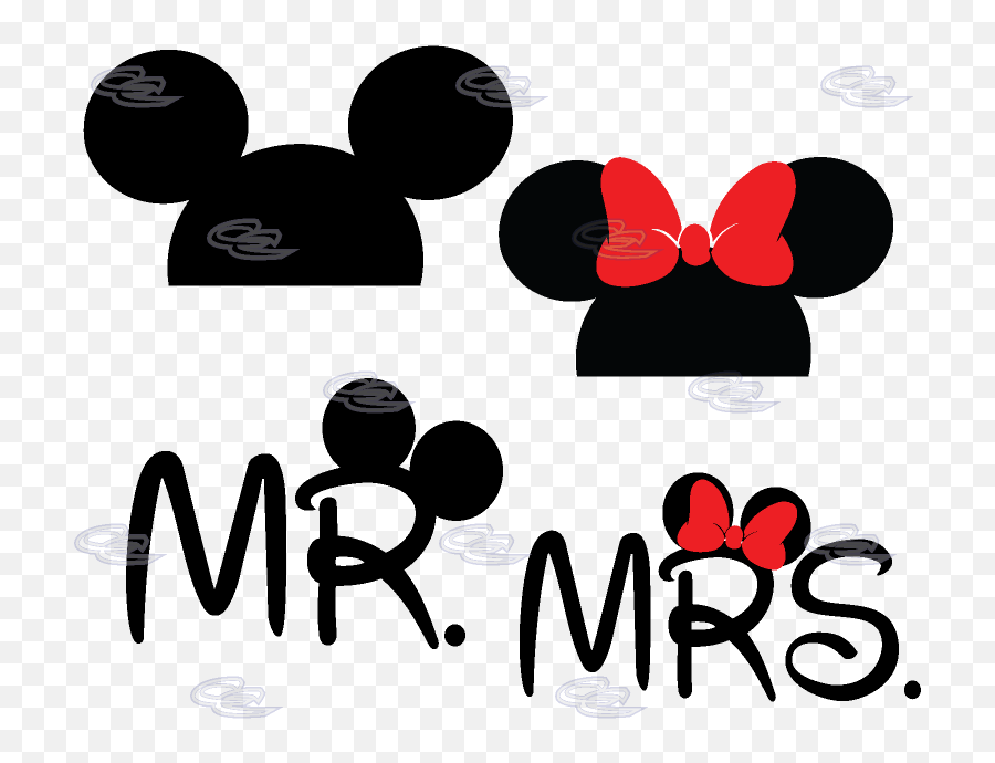 Download Hd 500205 Mickey Head Mr Mrs 0 - Mr And Mrs Mickey Mrs Mr Mini Mouse Emoji,Mickey Head Png