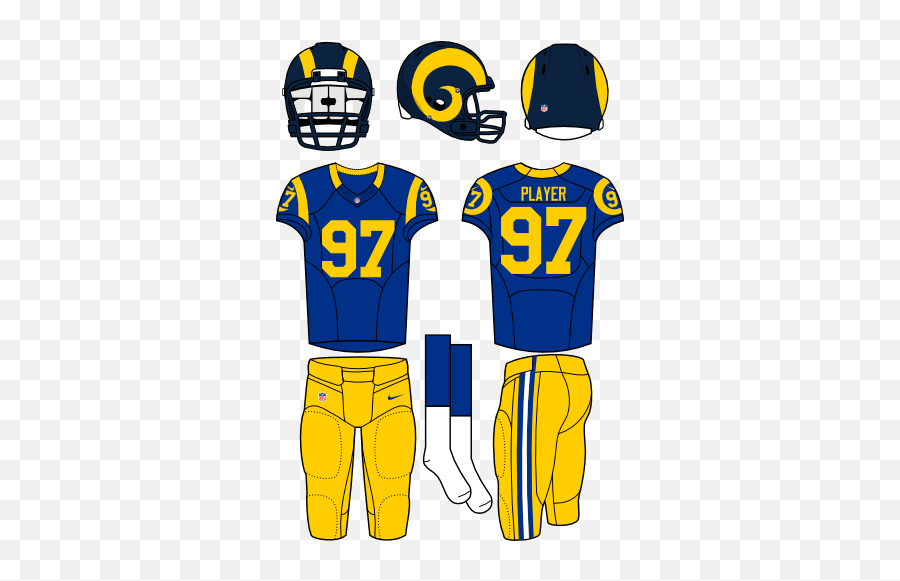 St Louis Rams Alternate Uniform - National Football League Rams Alternate Uniforms Emoji,La Rams Logo