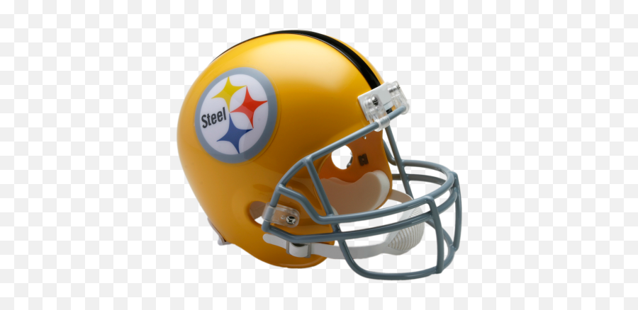 Pittsburgh Steelers Mini Vsr4 Throwback - San Francisco 49ers Helmet Emoji,Steelers Helmets Logo