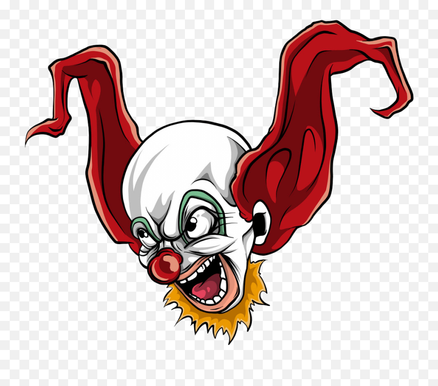 Evil Clown Clipart Transparent - Clipart World Clown Face Decal Emoji,Clown Clipart
